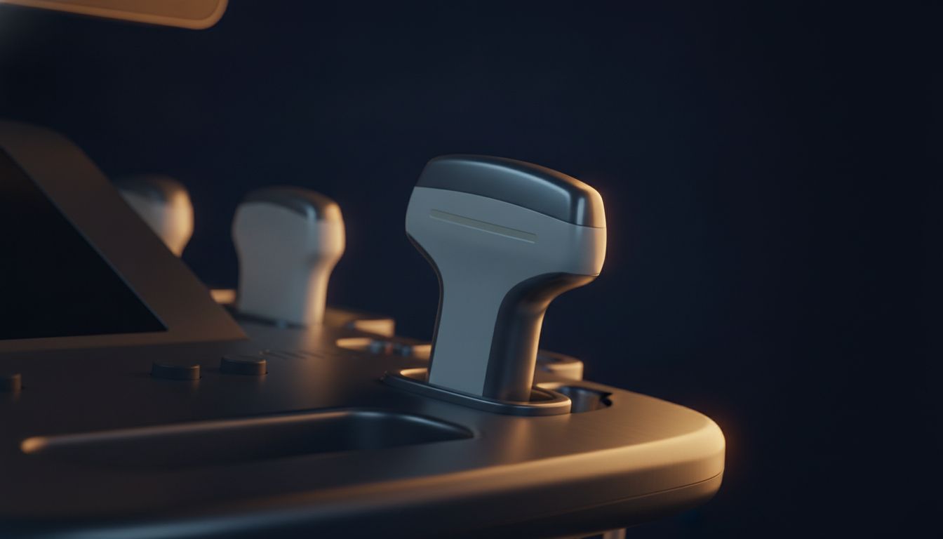 Ultrasound transducer probes on a modern machine